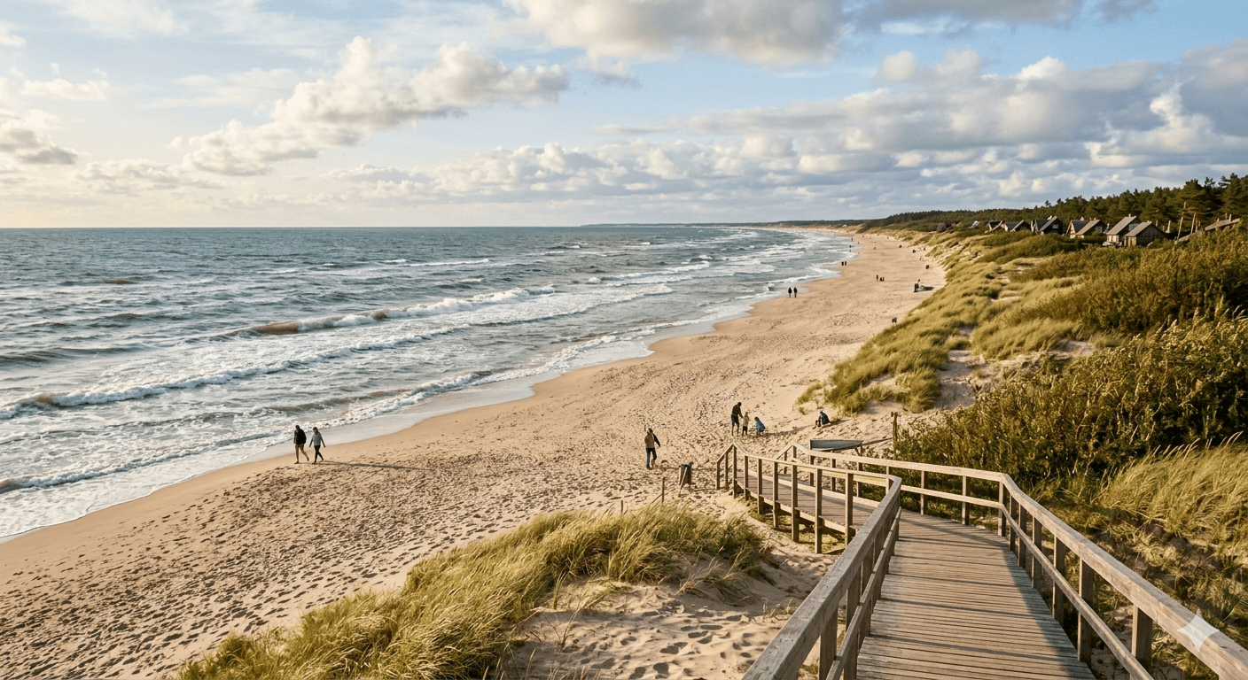 Smėlėtos Kopos — vaizdas į jūrą